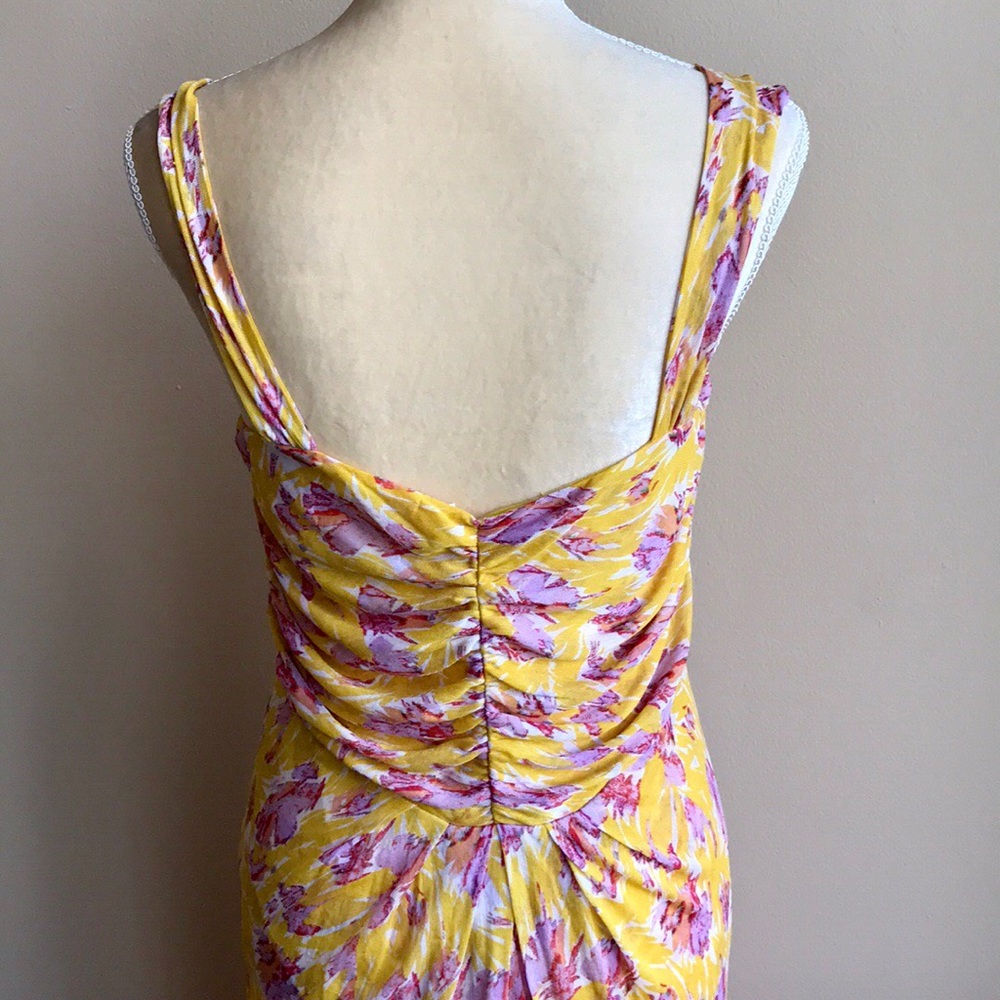 Diane von Furstenberg yellow printed silk dress 8 - Picture 6 of 6